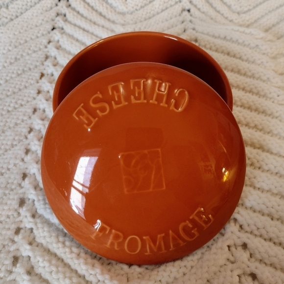 Gourmet du Village Burnt Orange Brie Baker No Box EUC - Picture 3 of 4